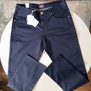 UNTUCKit Men’s Relaxed Fit Pima Cotton Renzo 5-Pocket Pant Navy 33x34 New